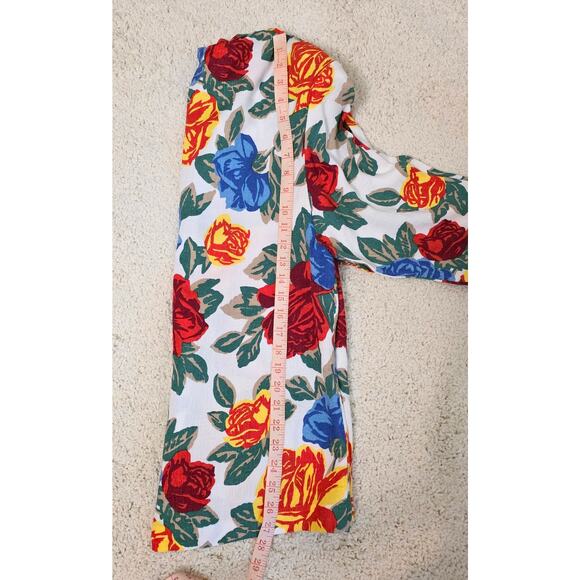 Vtg Parsons Place Floral Blazer Jacket Padded Shoulders Women's 17/18 USA Made - Picture 7 of 7